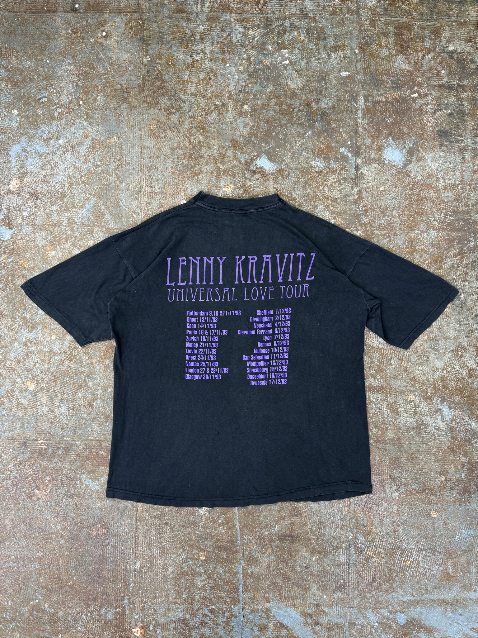 LENNY KRAVITZ 1993 UNIVERSAL LOVE TOUR T-SHIRT