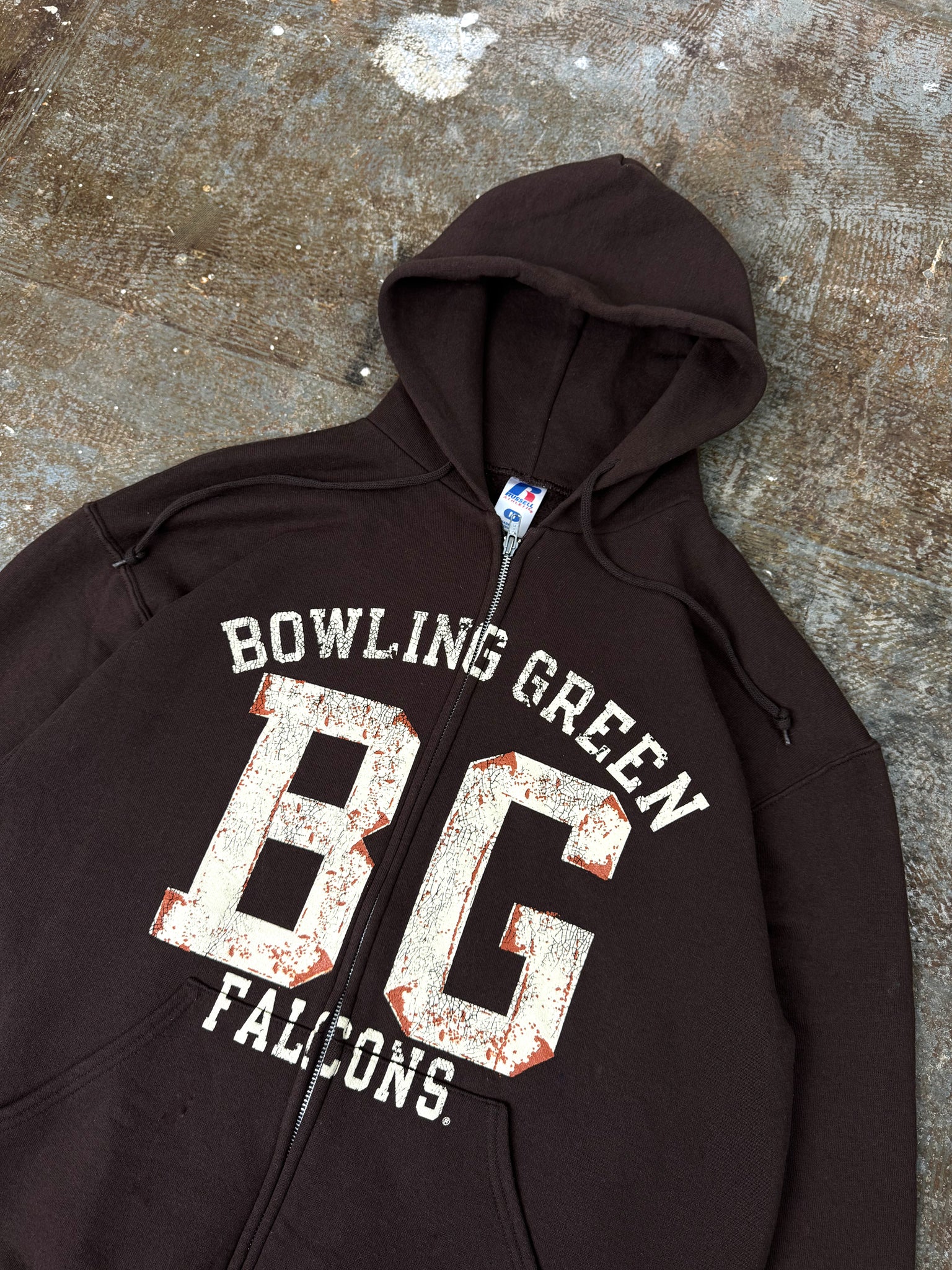 BOWLING GREEN FALCONS RUSSELL ZIP HOODIE