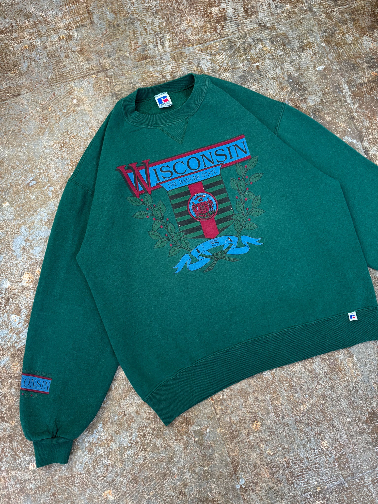 WISCONSIN RUSSELL CREWNECK